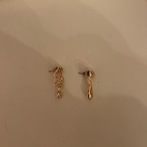 Elegant Gold Plated Drop Earrings